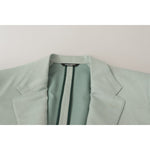 Dolce & Gabbana Green Cashmere Jacket Blazer Jacket