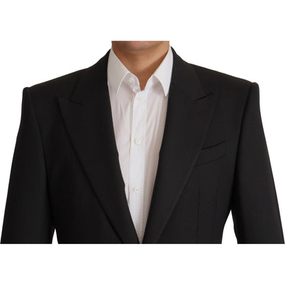 Dolce & Gabbana Black Wool Single Breasted Blazer v