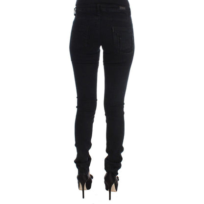Costume National Black Cotton Slim Fit Denim Jeans Jeans & Pants