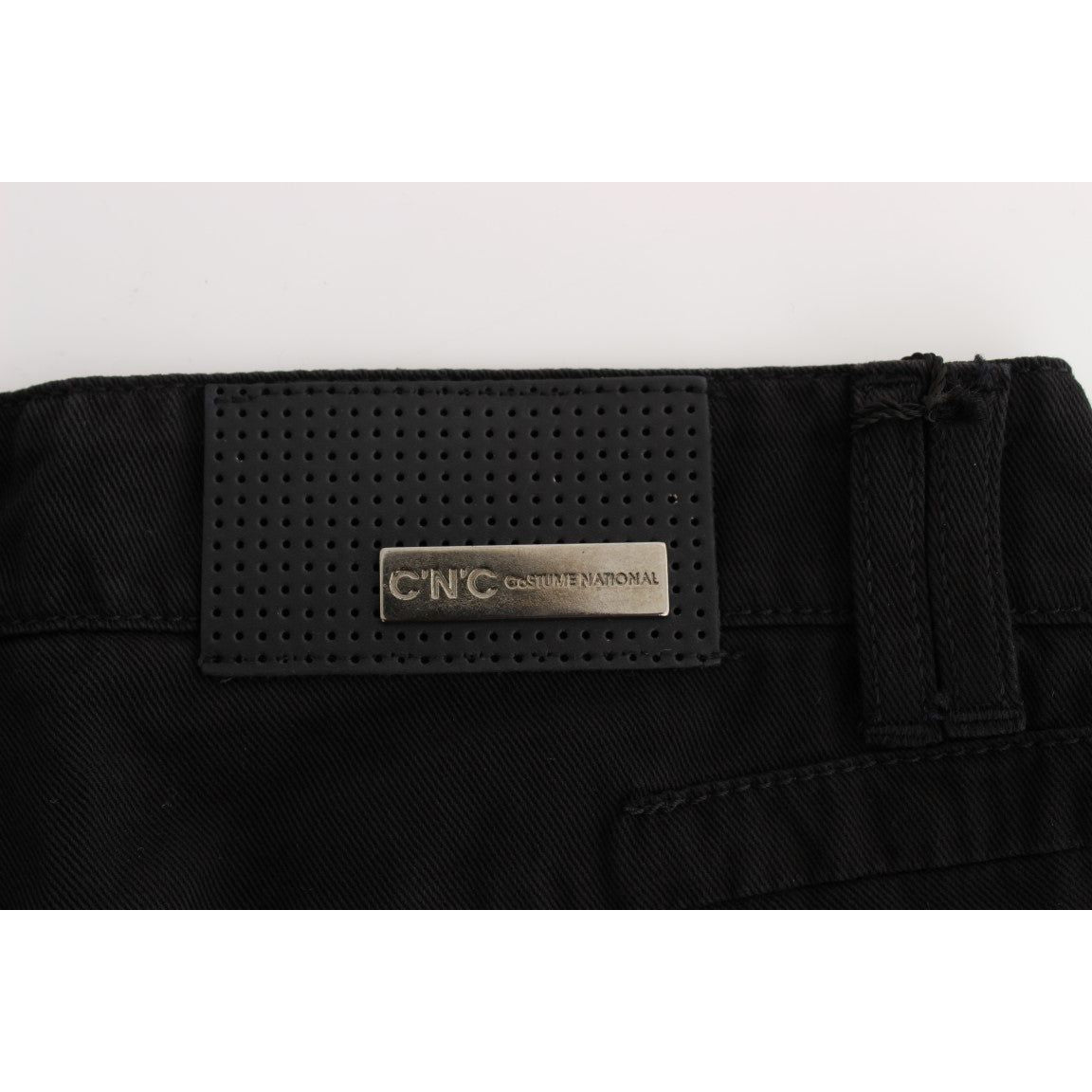 Costume National Black Cotton Slim Fit Bootcut Jeans SIG30120-4