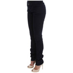 Costume National Blue Cotton Blend Slim Fit Jeans Jeans & Pants