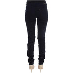 Costume National Blue Cotton Blend Slim Fit Jeans Jeans & Pants