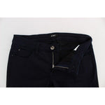 Costume National Blue Cotton Blend Slim Fit Jeans Jeans & Pants