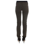 Costume National Green Cotton Blend Slim Fit Jeans