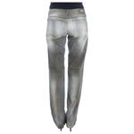 Ermanno Scervino Gray Cotton Blend Loose Fit Boyfriend Jeans