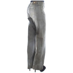 Ermanno Scervino Gray Cotton Blend Loose Fit Boyfriend Jeans