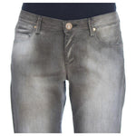 Ermanno Scervino Gray Cotton Blend Loose Fit Boyfriend Jeans