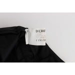 Ermanno Scervino Black Cotton Blend Capri Cropped Pants Jeans & Pants