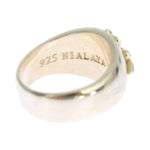 Nialaya Silver Crest 925 Sterling Ring Ring