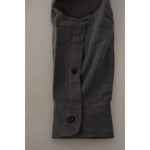 Costume National Dark Gray Cotton Casual Mens Shirt