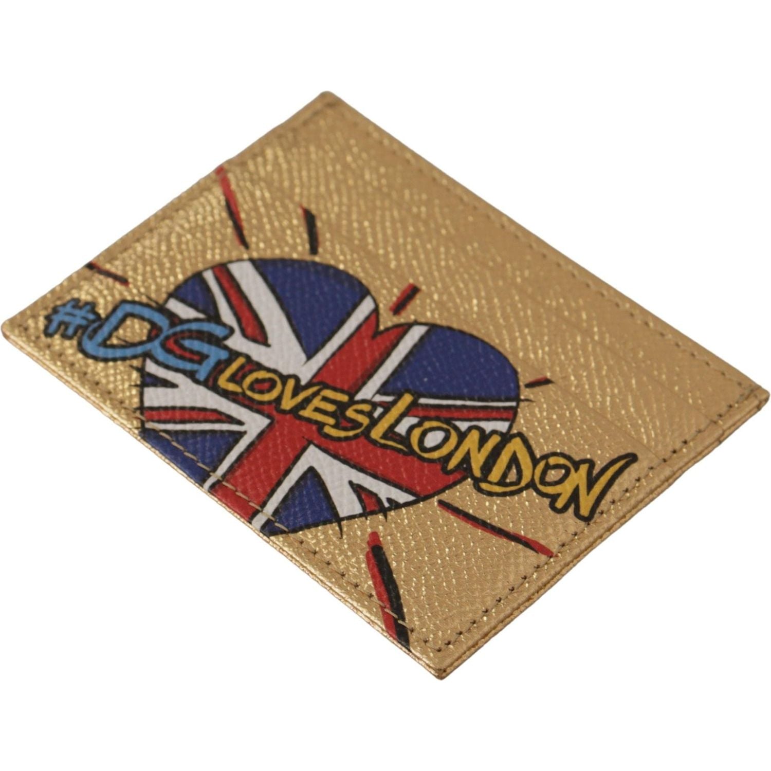 优雅金色皮革卡夹