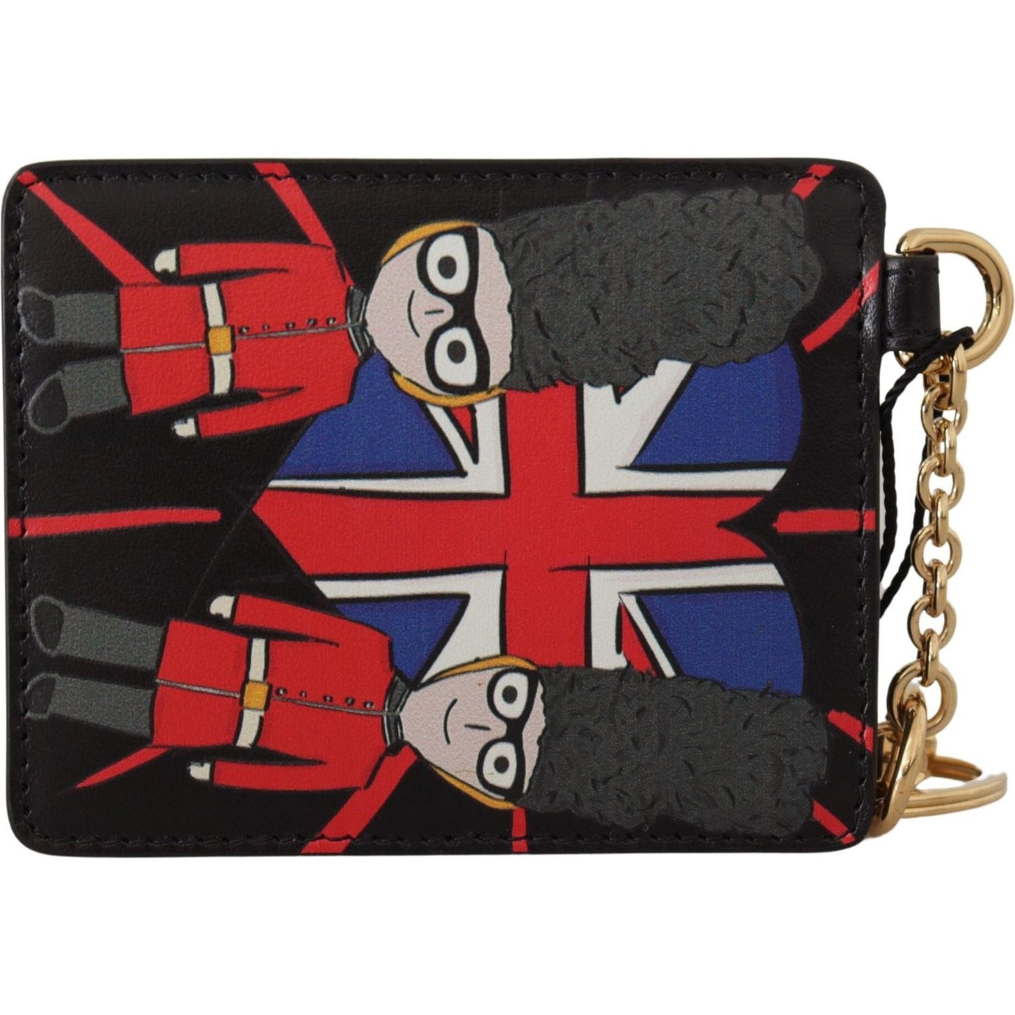 Dolce & Gabbana Black Leather #DGLovesLondon Keyring Cardholder Coin Case
