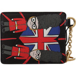 Dolce & Gabbana Black Leather #DGLovesLondon Keyring Cardholder Coin Case