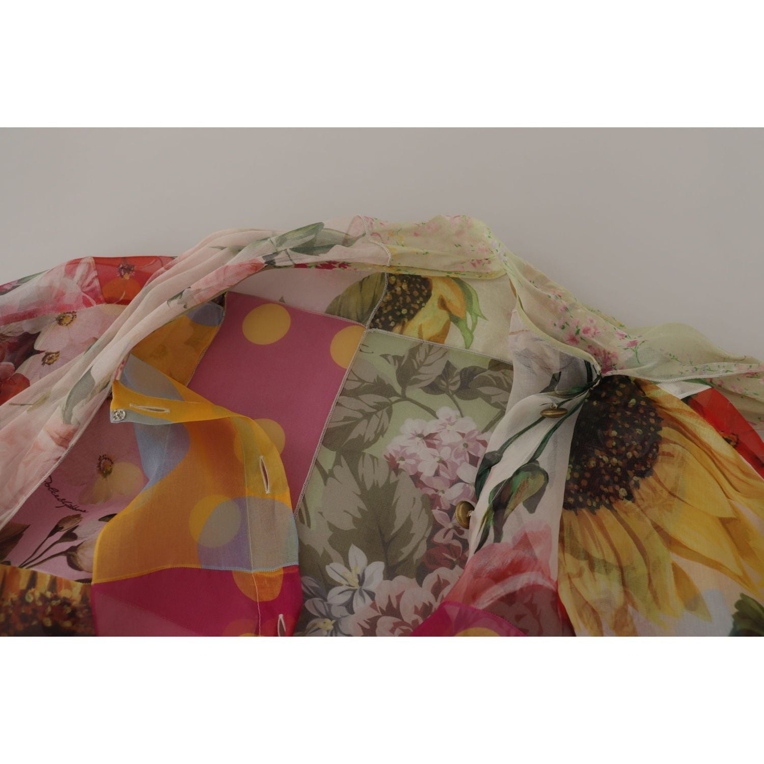 多色真丝阿斯科特领衬衫