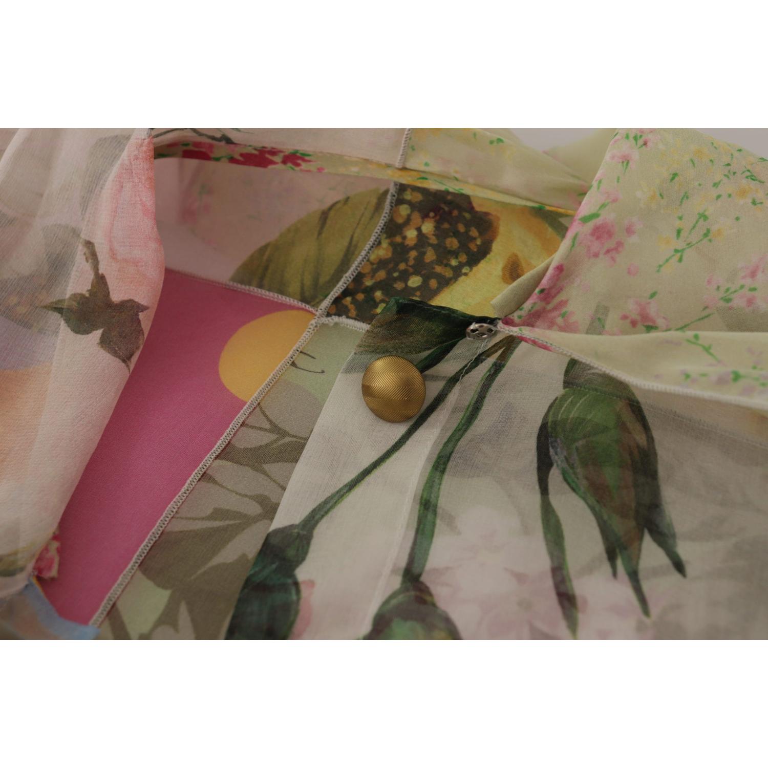 多色真丝阿斯科特领衬衫