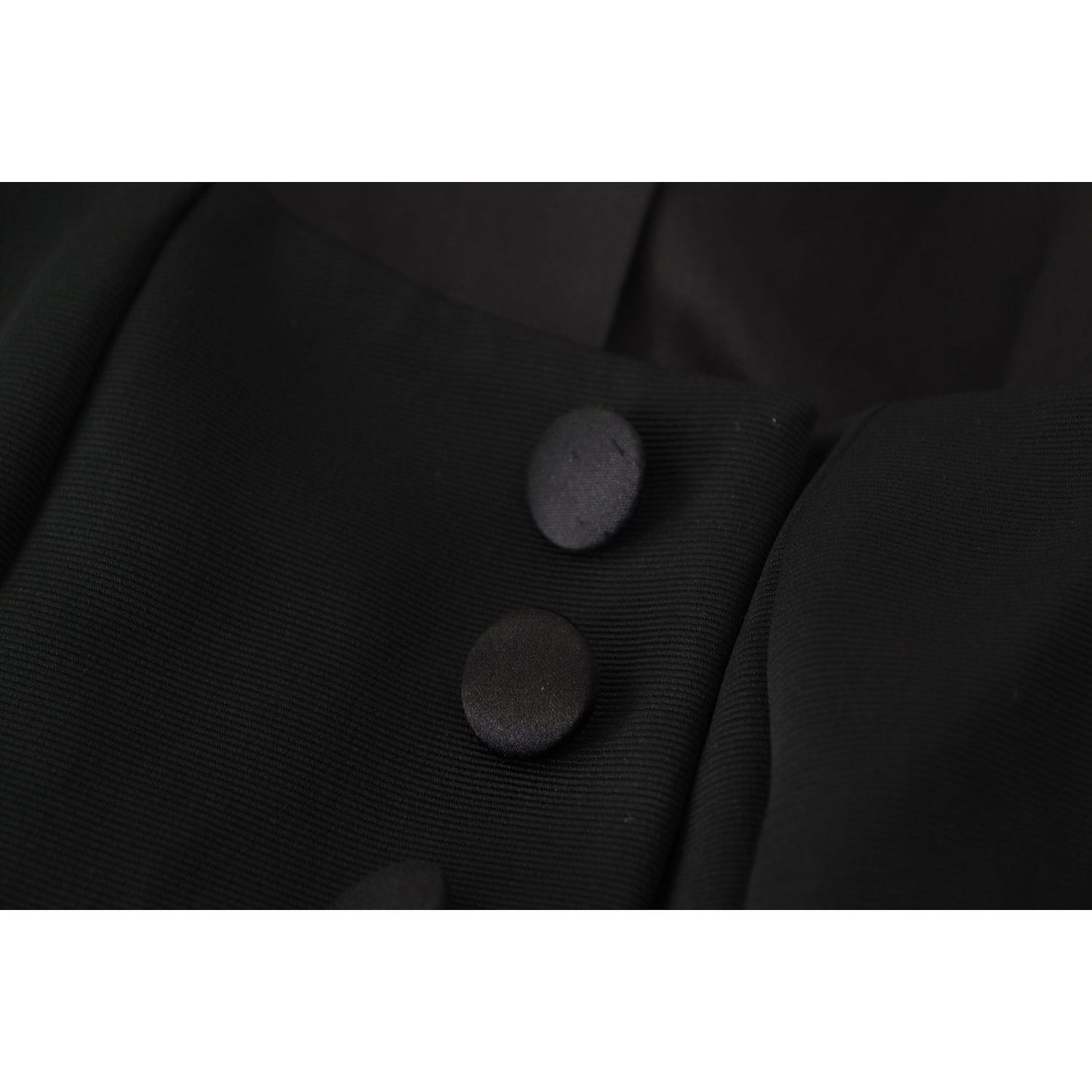 Dolce & Gabbana Black Slim Fit Long Sleeves Snap Jacket