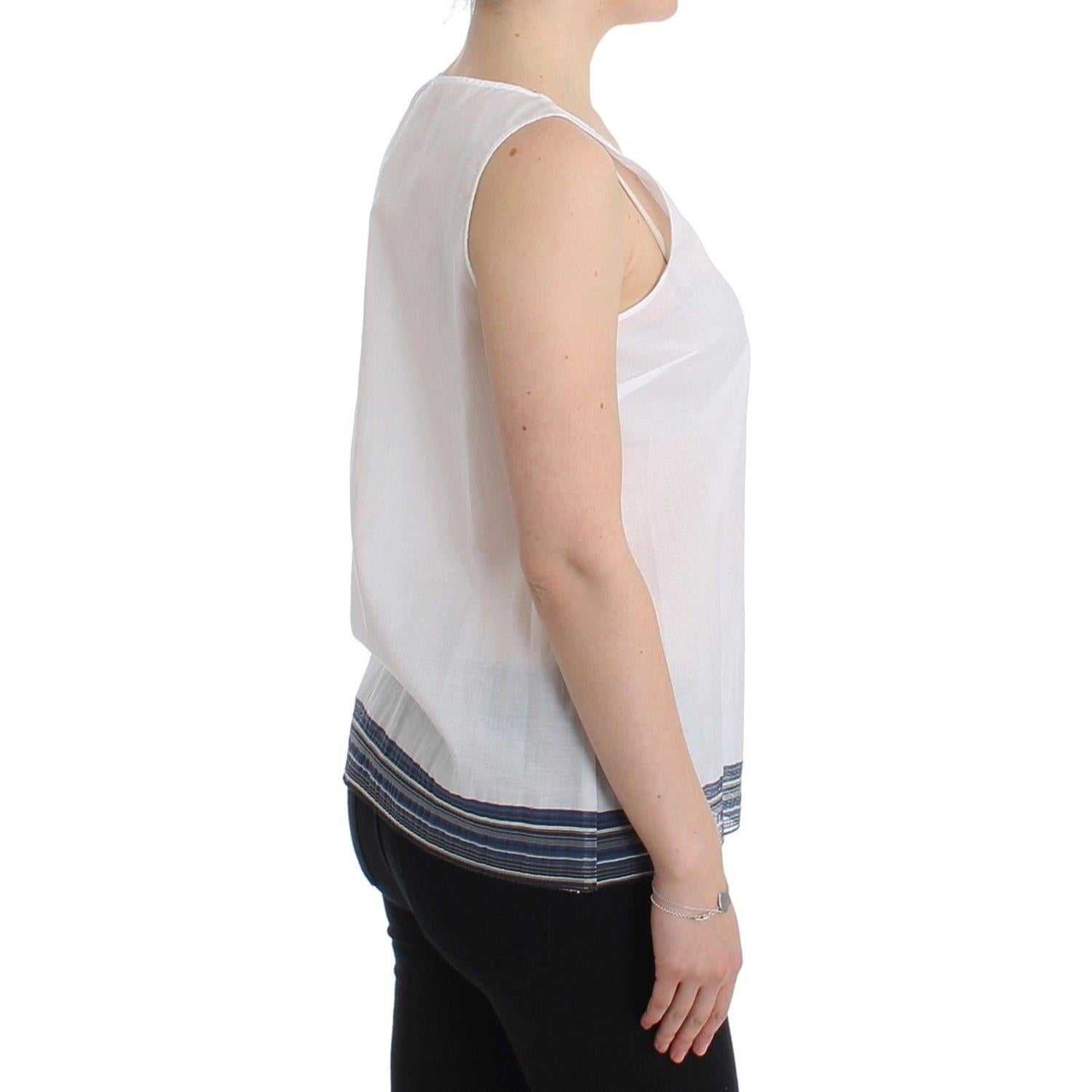 بلوزة أنيقة بعقدة من مزيج القطن من Ermanno Scervino