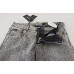 Dolce & Gabbana Gray Slim Fit Wash Stretch Cotton Denim Jeans