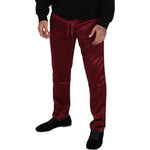 Dolce & Gabbana Bordeaux Silk DG Sleep Lounge Pants PAN74044- 48