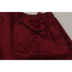 Dolce & Gabbana Bordeaux Silk DG Sleep Lounge Pants PAN74044- 48
