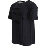 Dolce & Gabbana Gray Crewneck Cotton Short Sleeve T-shirt MAN T-SHIRTS