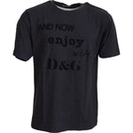 Dolce & Gabbana Gray Crewneck Cotton Short Sleeve T-shirt MAN T-SHIRTS