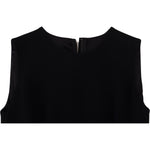 Dolce & Gabbana Black Dress Sheath Flare Viscose Dress