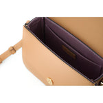 Versace Elegant Calf Leather Shoulder Bag in Brown WOMAN SHOULDER BAGS