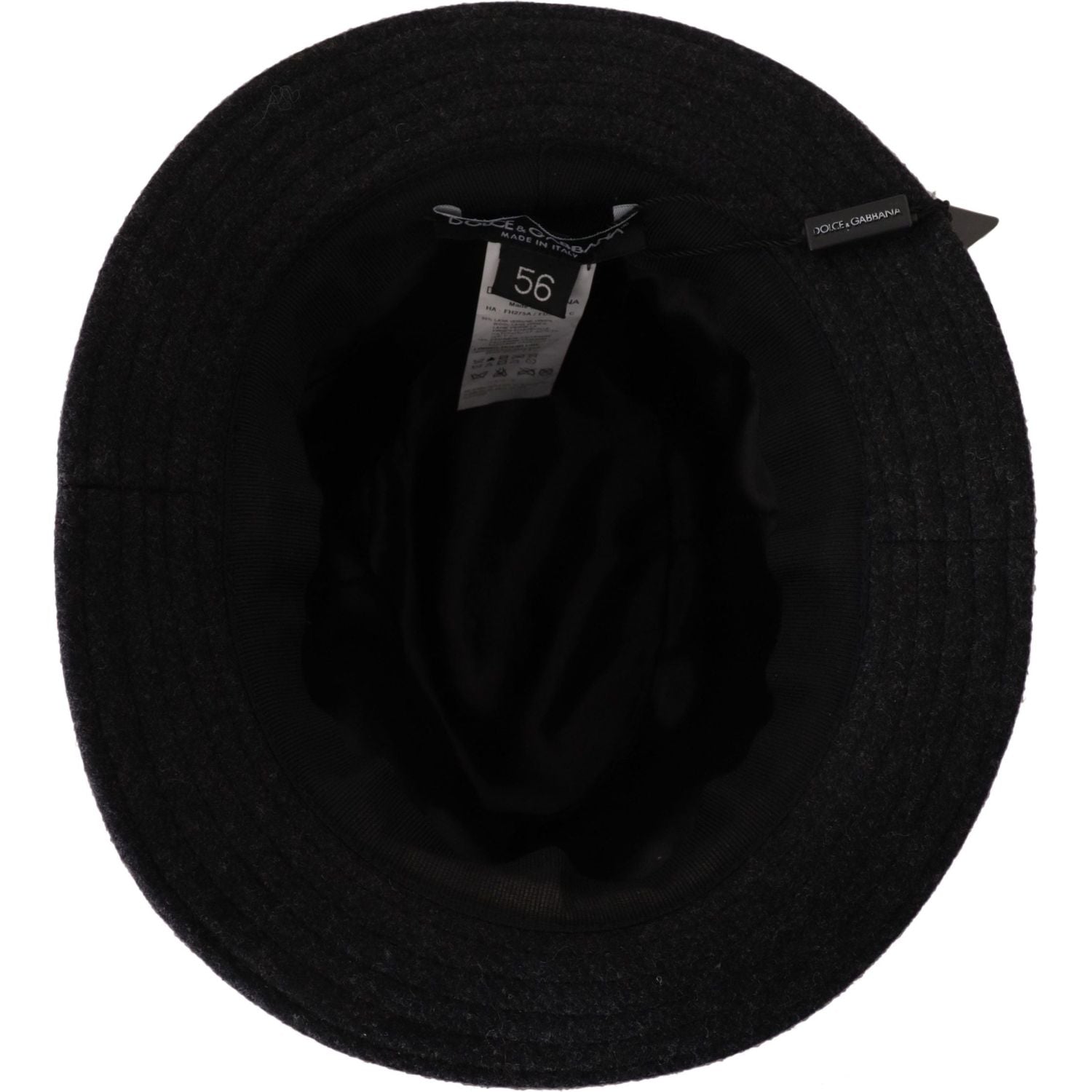 优雅的灰色羊毛和羊绒毡帽