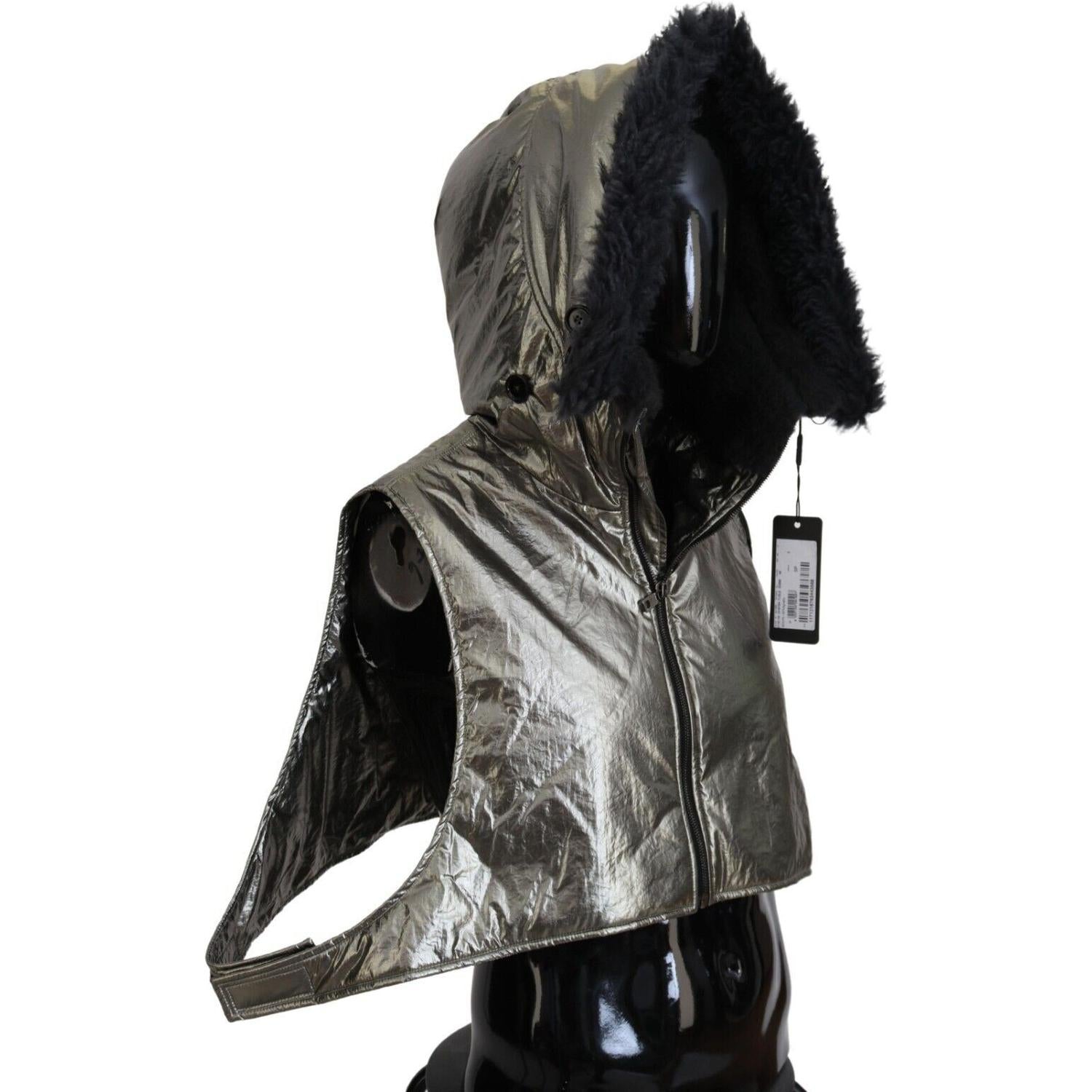 优雅的银色全头裹帽