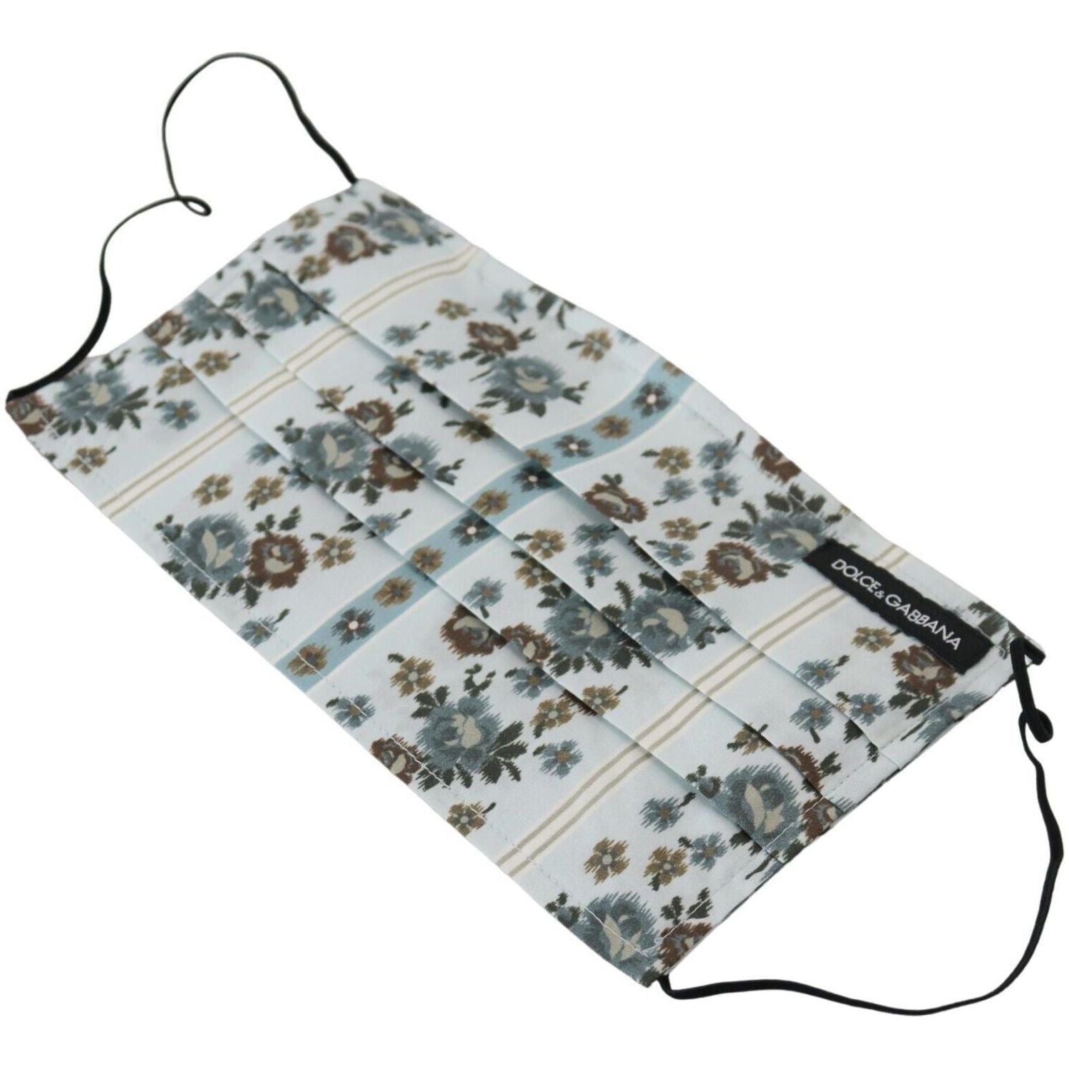 别致的白色花卉褶皱棉质面膜