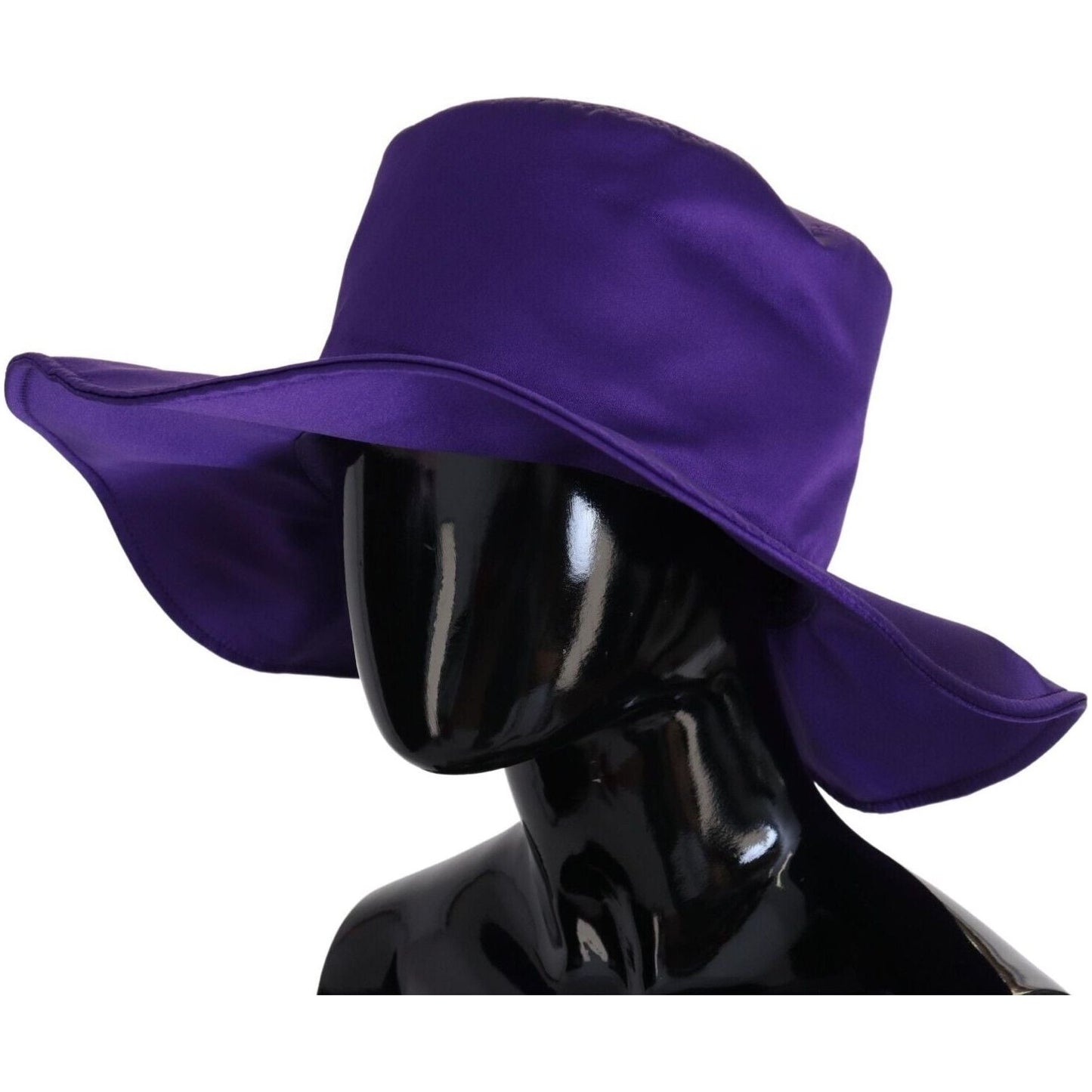 Dolce & Gabbana Purple Silk Stretch Top Hat
