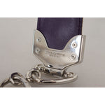 Dolce & Gabbana Multicolor Floral Appliques Metal Shoulder Strap