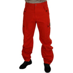 Dolce & Gabbana Red Cargo Men Trousers Cotton Pants