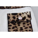 Dolce & Gabbana White Leopard Print High Waist Pants