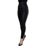 Dolce & Gabbana Black Washed Cotton Skinny Denim Jeans