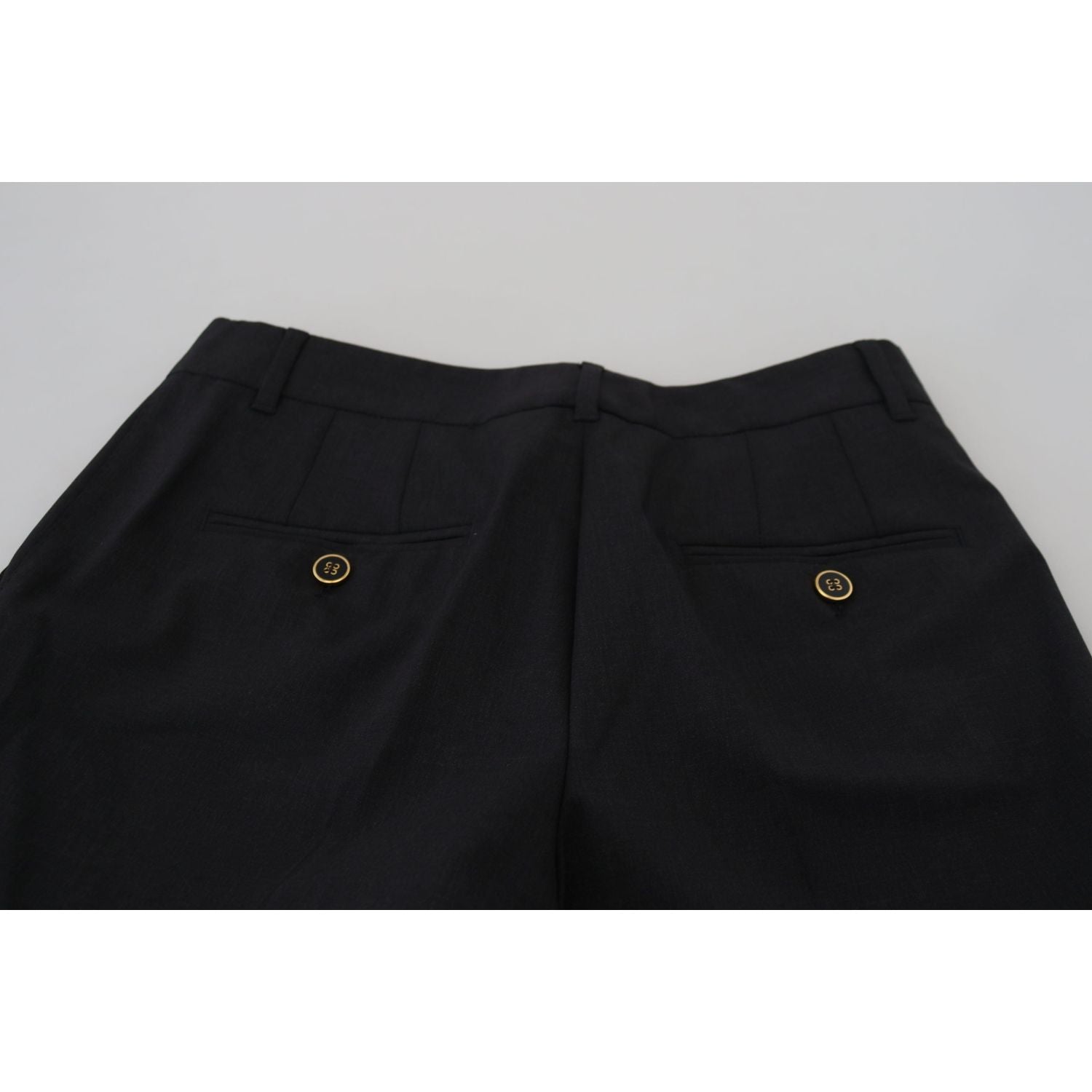 时尚灰色羊毛混纺裤，尽显高雅风范