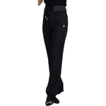 Dolce & Gabbana Black Straight Fit Cotton Pants