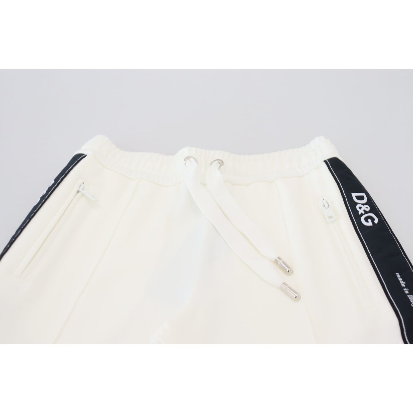 Dolce & Gabbana Chic White Jogger Pants for Elevated Comfort Dolce & Gabbana