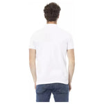 Baldinini Trend White Cotton Men Polo Shirt BA-23211-L