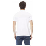 Baldinini Trend White Cotton Men Polo Shirt BA-23194-4XL