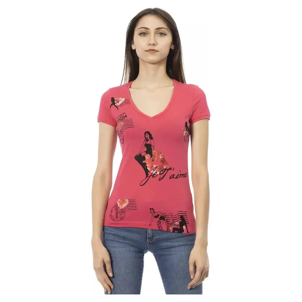 Trussardi Action Multicolor Cotton Women T-Shirt