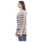 Trussardi Action Gray Cotton Women T-Shirt