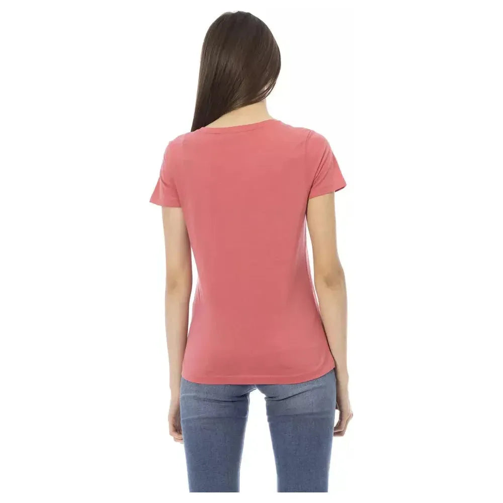 Trussardi Action Pink Cotton Women Top Trussardi Action