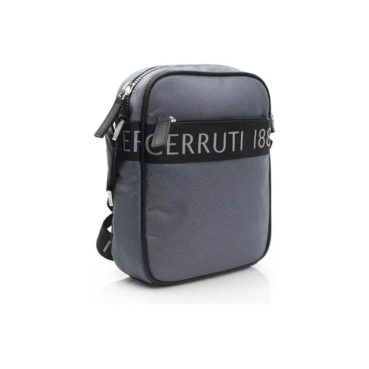 Cerruti 1881 Gray Nylon Men Messenger Bag Cerruti 1881