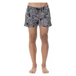 Roberto Cavalli Sport Black Polyester Men Swimsuit