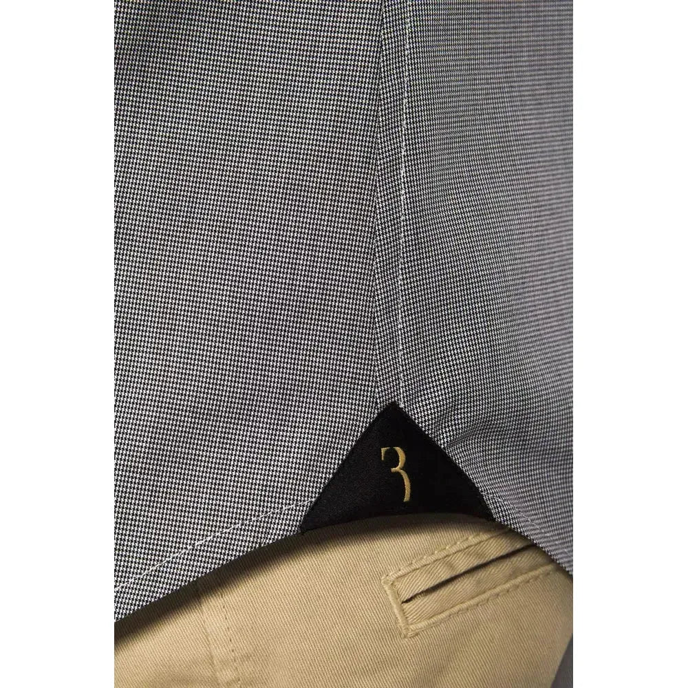 优雅字母棉质衬衫