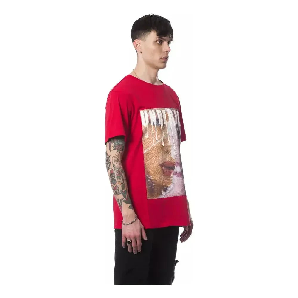 Nicolo Tonetto Red Cotton Men T-Shirt
