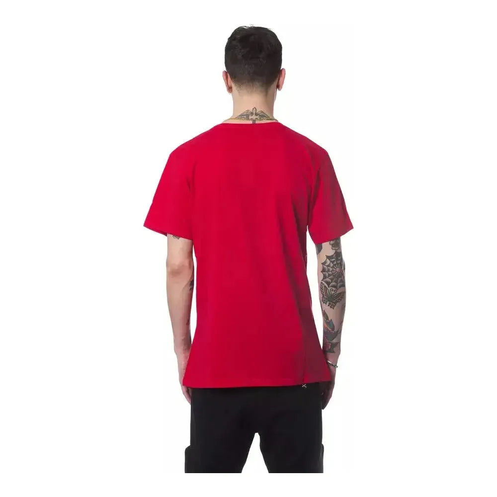Nicolo Tonetto Red Cotton Men T-Shirt