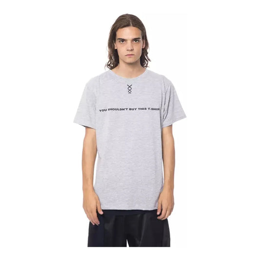 Nicolo Tonetto Gray Cotton Men T-Shirt Nicolo Tonetto